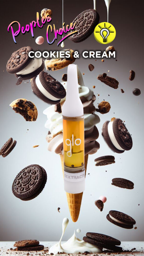 Cookies & Cream Glo X Premium Vapes Peoples Choice